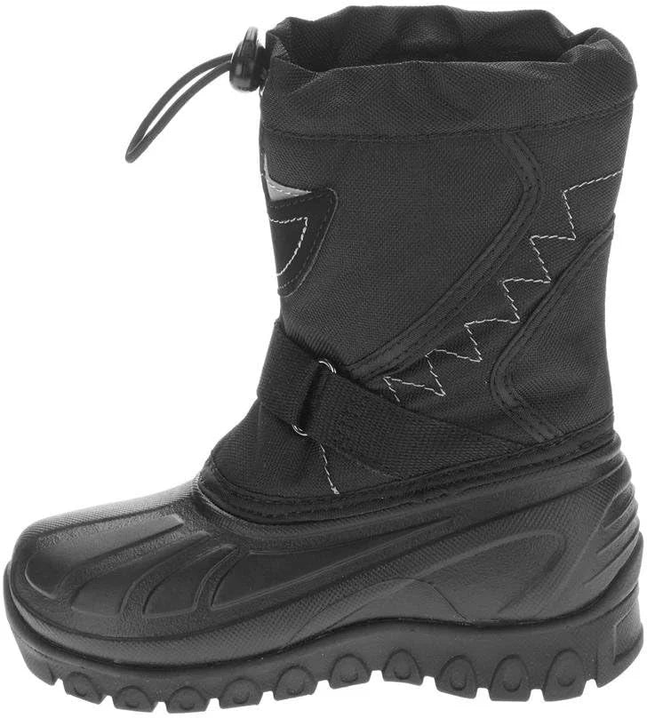 OZARK TRAIL Boys' Temp Rated Winter Boot, Black Grey Green