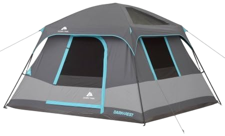 6 Person Dark Rest Cabin Family Camping and Adventure Tent