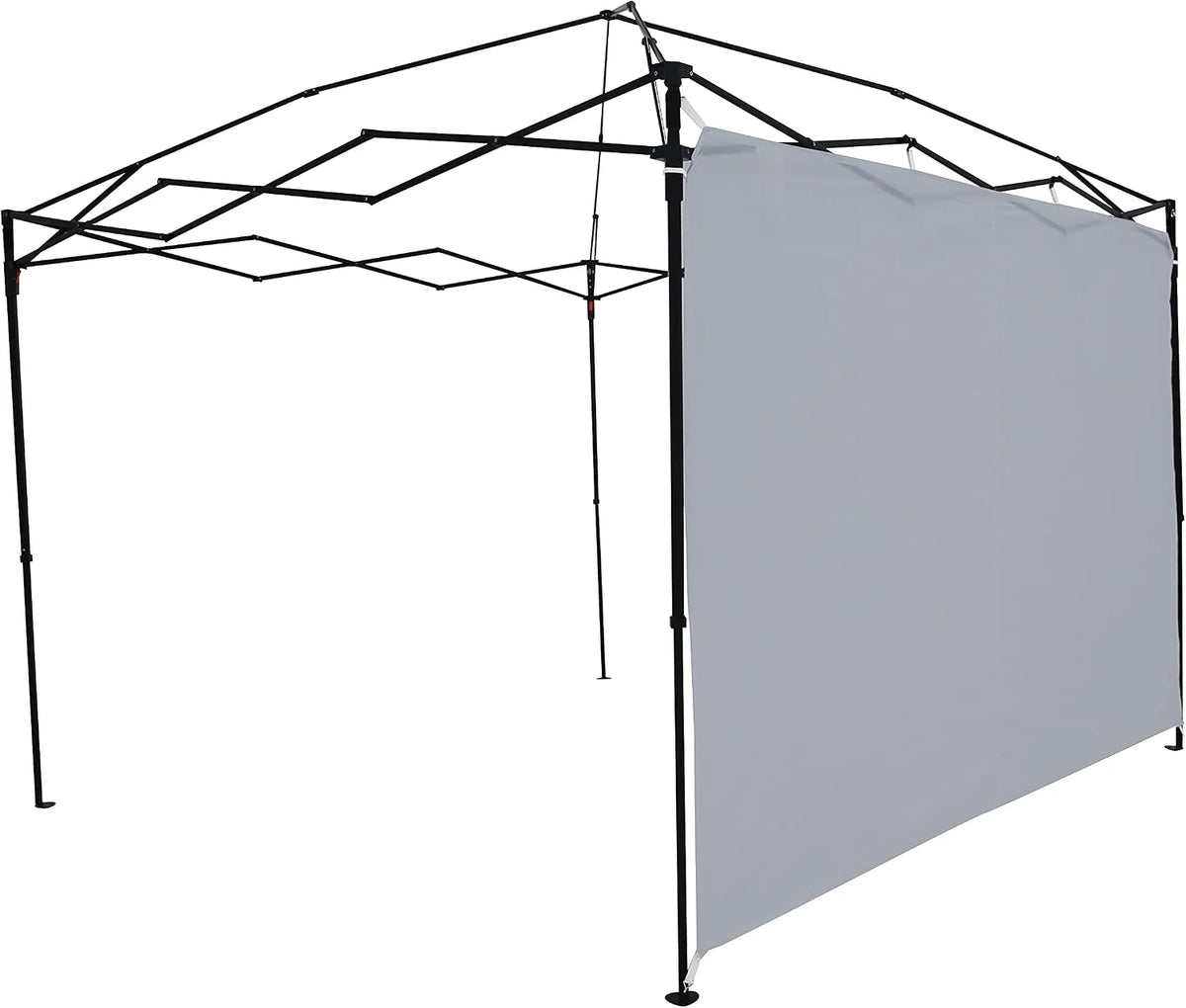 Ozark Trail Sun Wall / Shade Wall / Sidewall for 10 x 10' Straight Leg Gazebo / Canopy Tent, Light Gray (Sunwall Accessory Only. Gazebo Not Included.)
