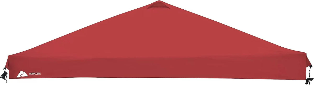 Ozark Trail 10' x 10' Gazebo / Canopy Top Replacement Cover Only, Red Color (Canopy Sold Separately) for Outdoor Straight Leg Canopy. Includes 10x10 Feet Top and Carrying Bag with Handle and Zipper.