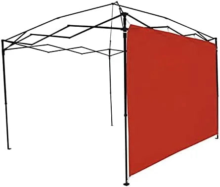 Ozark Trail Sun Wall / Shade Wall Sidewall for 10 x 10' Straight Leg Gazebo / Canopy / Tent, Red (Sun Wall Accessory Only. Gazebo Not Included.)