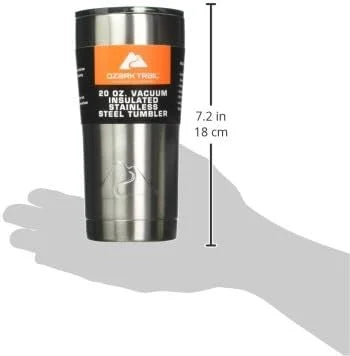 Set of 2 Ozark Trail 20-Ounce Double-Wall Vacuum-Sealed Tumblers