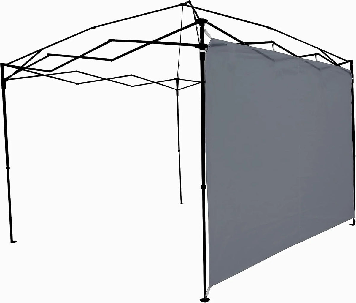 Ozark Trail Sun Wall / Shade Wall Sidewall for 10 x 10' Straight Leg Gazebo / Canopy / Tent, Dark Grey (Sun Wall Accessory Only. Gazebo Not Included.)